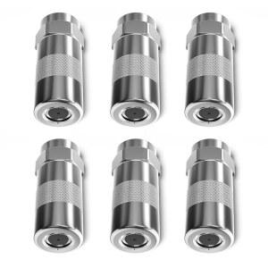 구웨타 6 PCS 그리스 건 커플러 밀워키 팁 교체용 M18 및 M12 고압 1/8인치 NPT 니들 팁 피팅