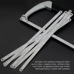 300mm 12 인치 미니 쇠톱 블레이드 스테인레스 스틸 핸드 톱날 프레임 M7DA