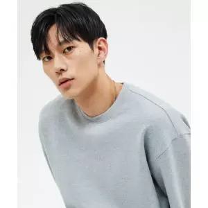 매장정품 소버먼트 SOVERMENT 950G 솔리드 맨투맨-8% 멜란지 그레이-[세미 오버핏] mtm-SO-11 753577