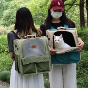 이동장 소프트 접이식 백팩 오프셋 바퀴달린 소프트켄넬 외출 강아지켄넬 우주선 슬링백