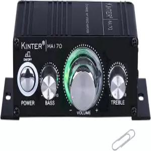 전원 공급 장치가 없는 자동차 또는 MP3용 Kinter MA170 12V 2채널 미니 디지털 오디오 파워 앰프