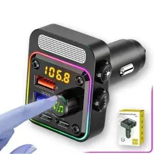 HM13X 차량용 블루투스 MP3 플레이어 듀얼 PD 36W 고속 충전 무손실 HIFI 음악 FM 트랜스미터 시거잭