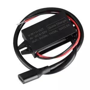 8V32V에서 5V/9V/12V로 변환하는 PD 30W 전원 공급 모듈 USB C 출력 어댑터 자동차용