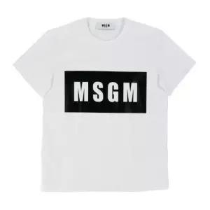 MSGM MUST IT_ 엠에스지엠 박스 로고 반팔 티셔츠 2000MDM520 200002 01