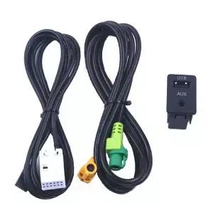 BMW 3 5 시리즈 E87 E90 E91 E92 X5 X6 F15 F16 용 새 Aux 스위치 USB 무선 어댑터 케이블