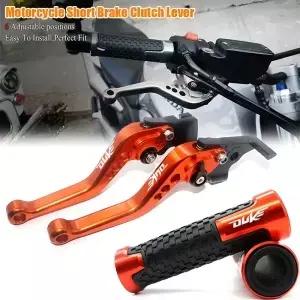 125Duke RC125 125 200 250 390 오토바이용 짧은 브레이크 클러치 레버 핸들 그립