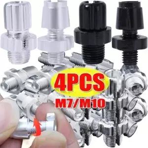 1/2/4pcs 자전거 브레이크 레버 조정 나사 시프터 케이블 조절기 볼트 M7/M10 알루미늄 합금 액세서리