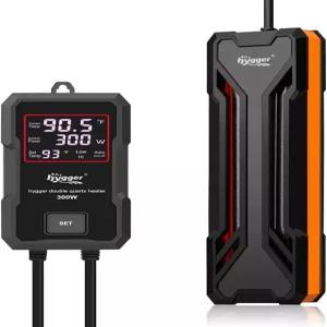 하이거 수족관 히터 300W/500W/800W/1000W 디지털 LED 컨트롤러와 지능형 방류수가 있는 잠수식 어항 담수