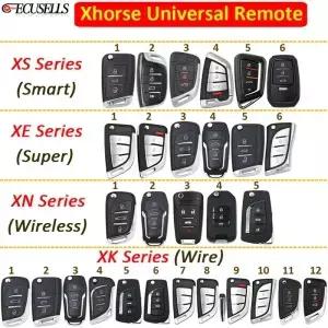 Xhorse XS / XE XN XK 시리즈 VVDI 범용 리모컨 스마트/슈퍼/무선/와이어 원격 자동차 키 영어 버전