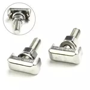 2pcs 자동차 나사 T볼트 배터리 케이블 터미널 세트 19116852 스테인레스 스틸 너트 와셔 자동 교체 부품