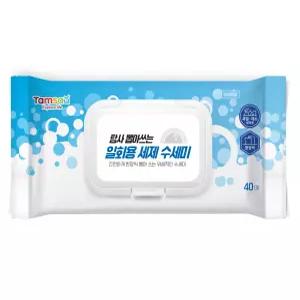 뽑아쓰는 일회용 세제 수세미