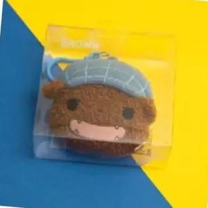 (다올)엉덩이탐정 PVC 가방고리인형 브라운