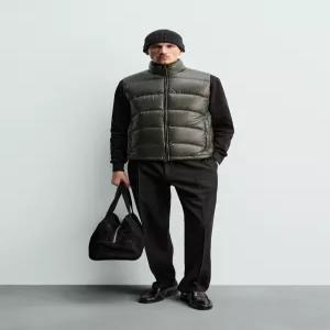 ZARA ORIGINS 방수 80% 다운 - 20% 페더 패딩 베스트 - 다크 보틀 4302/213/552