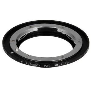 니콘 니코르 F 마운트 D /SLR 렌즈와 캐논 EOS(EF EF-S) 카메라 본체에 호환되는 포토디옥스 프로 렌즈 어댑터 - GEN10 포커스 확인 칩 포함