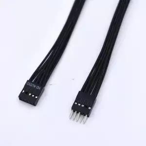 30cm/50cm 마더보드 HD 오디오 9핀 남성여성 연장 케이블 검정색