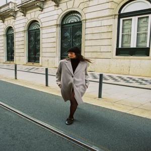 ZARA 베이직 소프트 코트 - 그레이 밍크 4344/690/722