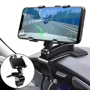 360 회전식 휴대폰 거치대 자동차 대시보드 간편 클립 마운트 스탠드 범용 GPS 내비게이션 브래킷 휴대용