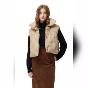 시슬리 SISLEY 모나미 하이넥 자수 패딩 베스트 SAPD31561 SAPD31561JEL 103374