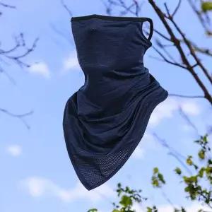 PL 안전한 멀티스카프 썸머 메쉬 귀걸이형 롱 멀티스카프(블루) No6