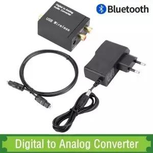 TV 디코더 용 Bluetooth 디지털아날로그 오디오 변환기 어댑터 광섬유 동축 신호아날로그 DAC Spdif