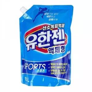 [유한양행]고품질 TBZ IS 유한젠 스포츠 산소계표백제 액체형 리필 1.1L 주방세...