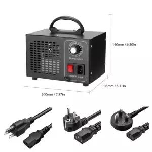 오존발생기 노란색 220v10g 오존살균기 타이머 냄새제거 가정용 오존기 차량용