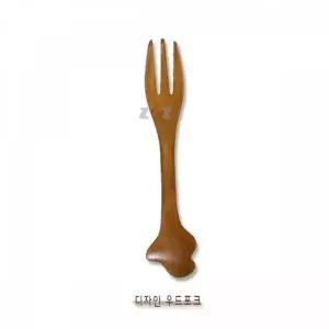 고품질 TBZ IS 태극 디자인 우드포크 14.5cm sns숟가락 우드스푼 나무...