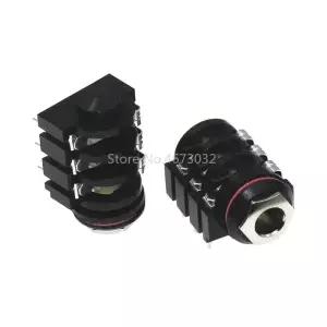 2PCS 6.35mm/6.35 스테레오 오디오 마이크 암 소켓/잭 커넥터 6P/6PIN