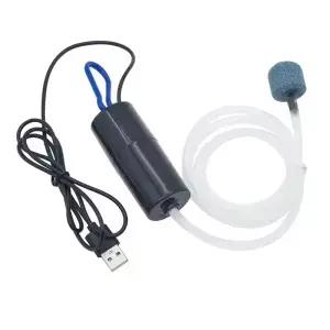 에어 스톤 및 실리콘 튜브가 된 USB 수족관 공기 펌프 낚시를 위한 에너지 절약 산소