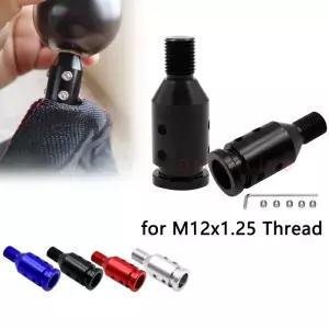 스크류 렌치가있는 기어 스틱 시프트 커넥터 스레드 M12x1.25 용 알루미늄 합금 범용 자동차 수동 노브