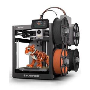플래시포지 AD5X 멀티 컬러 3D 프린터, CoreXY 600mm/s 고속, 원클릭 자동 레벨링, 300 C 직접 드라이브 익스트루더, 220x220mm 빌드 볼륨, 정밀도 및 효율성에 이상적임