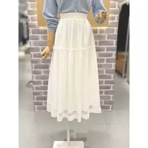 레코브 밑단 레이스 롱스커트 LC31F5SK518X 1342791
