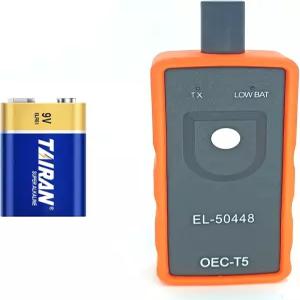 쉐보레 캐딜락 뷰익 GMC 타이어 압력 센서 리셋 도구 EL 50448용 배터리 GM TPMS 리러닝 포함