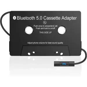 Bluetooth 5.0 카세트 수신기 테이프 오디오 어댑터 휴대 전화 음악 및 자동차 음성 듣기 용 데스크