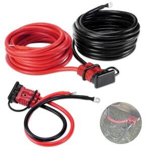 베누사르 24피트 디스커넥트 케이블 구리 4AWG 배선 4게이지 헤비 듀티 전원 윈치