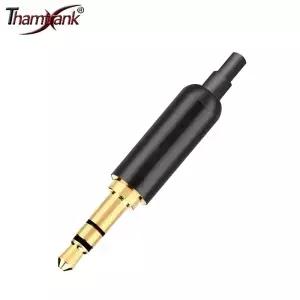 10pcs 스테레오 3.5mm 커넥터 보호 꼬리 금도금 3 극 플러그 잭 남성 이어폰 DIY