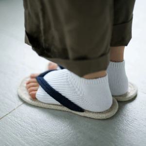 린넨 오픈토 양말 샌들용 리넨 통기성 향균 친환경 여성