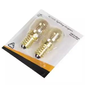 고온 내성 전자 레인지 쿠커 램프 소금 전구 교체 15 W 25W 220V E14 300 C 2 개