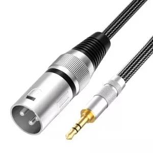 3.5mmXLR 케이블 XLR3.5mm Aux 마이크 1/8 인치 미니 잭XLR 수 코드 전화 노트북 스피커 믹서