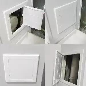 1pc 액세스 패널 검사 구멍 ABS 도어 벽 천장 흰색 해치 커버 범용 플라스틱 푸시 형 포트