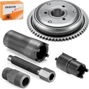 GY6 스쿠터 125cc 152QMI 157QMJ 엔진 모델용 스타터 클러치 키트 플라이휠 풀러 너트 도구