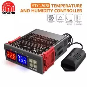 STC3028 온도 조절기 조습기 110V 220V 12V 24V LED 실내 인큐베이터 용 듀얼 디스플레이 디지털 습도