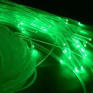 플라스틱 광섬유 케이블 엔드 글로우 PMMA LED 라이트 투명 DIY 별 하늘 천장 조명 0.75mm 50m x