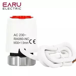 1/5/10 Pcs AC 230V 정상 폐쇄 NC M30 * 1.5mm 바닥 난방용 전기 열 액추에이터 TRV 온도 조절 라디에이터