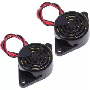 2 PCS 피에조 버저 Icstation 경보 12V 전자 경고음 100dB 사이렌 오토바이 용 연속 사운드