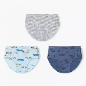 UNIFRIEND 2025남아동 레이싱카 모달 삼각팬티 3종 PACK