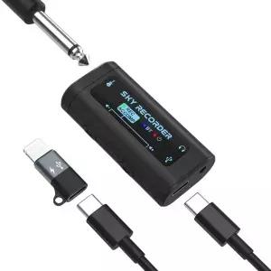 SKY CORDER 휴대용 사운드 카드(USB 변환 인터페이스 )/플러그 앤 플레이/BT/TypeC 전원 공급 장치/라이브