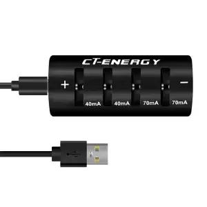 충전기 2032 LIR2032H LED 디스플레이 USB 용 3.7V 3.6V 4 슬롯 버튼 배터리