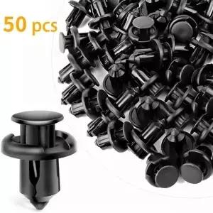50 PC ABS 플라스틱 확장 리벳 너트 버클 클립 패스너 블랙 자동차 부품 수리 도구 장식 액세서리