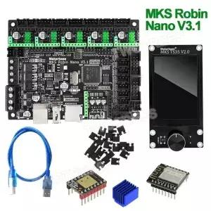 Makerbase MKS Robin Nano V3.1 제어 보드 3D 프린터 마더 TS35 TFT 터치 스크린/WIFI 모듈 A4988